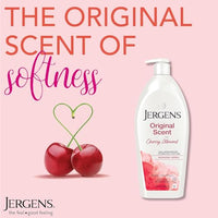 Thumbnail for Jergens Original Scent Dry Skin Body Lotion, Hand and Body Moisturizer, Cherry Almond Essence, Dermatologist Tested, 32 Oz