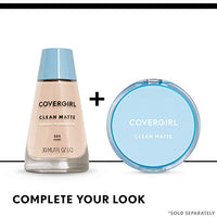 Thumbnail for COVERGIRL Clean Matte Pressed Powder, Oil Control Powder, 1 container, .35 Fl Oz, Face Powder, Oil Free Loose Powder, Matte Finish, Lightweight, Shine Free Formula, Leaves Skin Smooth and Clean