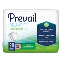Thumbnail for NU-FIT Maximum Absorbency Adult Briefs, X-Large Pack of 20