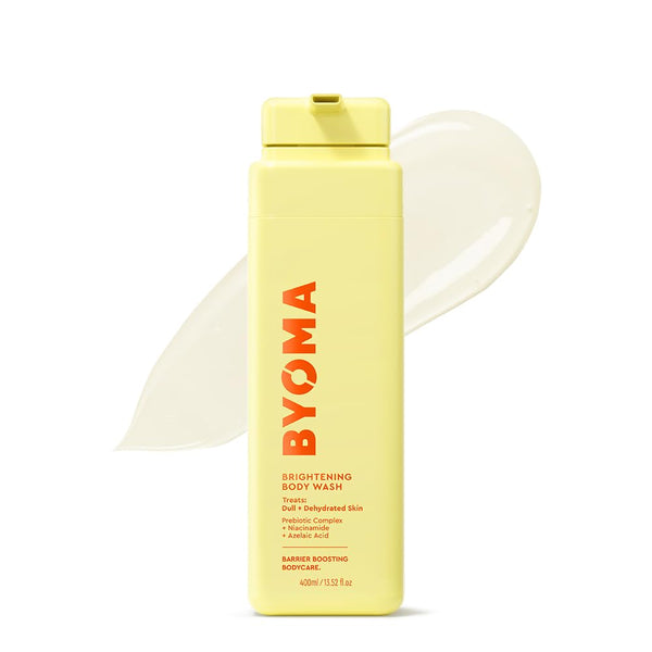 BYOMA Brightening Body Wash - Creamy Formula with Niacinamide & Azelaic Acid for Dull, Dehydrated Skin - Brightens & Evens Tone - Skin Barrier Repair - 16.9 Fl. Oz