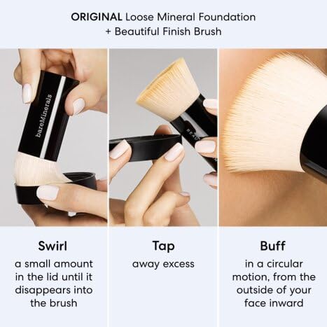 Original Loose Powder Foundation SPF 15, Fairly Light 03, Vegan, Cruelty-Free & Dermatologist-Tested