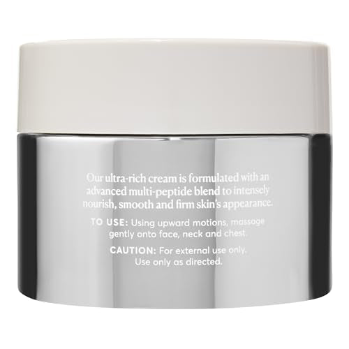 Naturium Multi-Peptide Rich Cream, Hydrating & Nourishing to Help Appearance of Fine Lines & Wrinkles, Vegan & Cruelty-Free, 1.7 oz