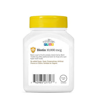 Thumbnail for 21st Century Biotin Tablets, 10,000 mcg, Unflavored 120 Count