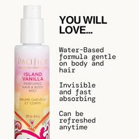 Thumbnail for Pacifica Island Vanilla Hair Mist Perfume and Full Body Spray for Women - Fragrance Spray for A Mood-Lifting Experience, Paraben-Free, Clean Beauty No Alcohol, Vegan & Cruelty-Free, 6 oz oz