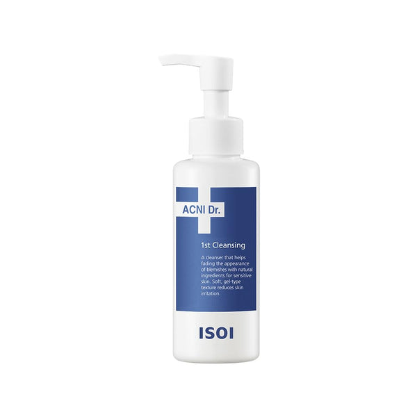 ISOI Acni Dr. First Cleansing 130ml (4.39 fl.oz) | Gentle & Moisturizing Gel Cleanser for Oily and Sensitive Skin | Removes Sebum with Deep Pore Cleansing | Korean Skin Care