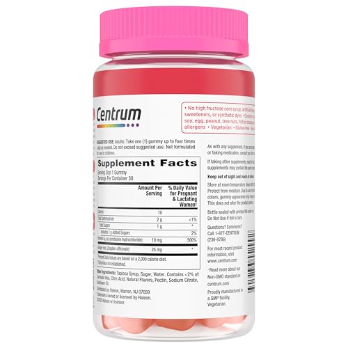 Centrum Morning Sickness Relief Gummies, Citrus Ginger Flavor - 60 Count, Up to 60 Day Supply