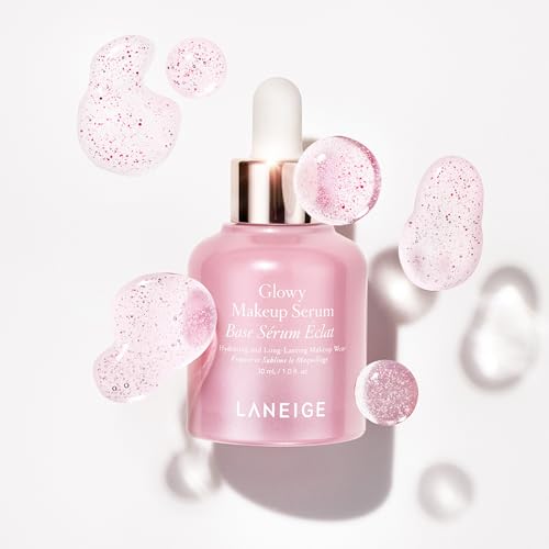 LANEIGE Glowy Makeup Serum: Makeup Primer, Hydrating Face Serum for Visibly Smooth & Glowy Dewy Skin, Highlighting