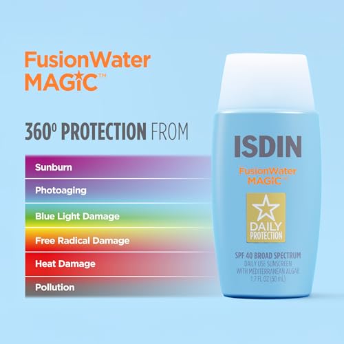 Fusion Water MAGIC, Ultralight Broad Spectrum SPF 40 Sunscreen with Hyaluronic Acid and Vitamin E, 50ml