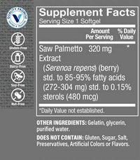 Thumbnail for The Vitamin Shoppe Saw Palmetto Extract 320mg, Supplement for Prostate Health - Easy to Swallow Softgels (100 Softgels)