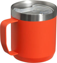 Thumbnail for STANLEY Stay-Hot Camp Mug 12 oz | Press Fit Drink Through Lid | Cup for Coffee, Tea and Drinks | Insulated Stainless Steel Coffee Mug | BPA-Free | Tigerlily Plum