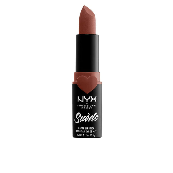 NYX PROFESSIONAL MAKEUP Suede Matte Lipstick, Vegan Formula - Free Spirit (Medium Nude with Pink)