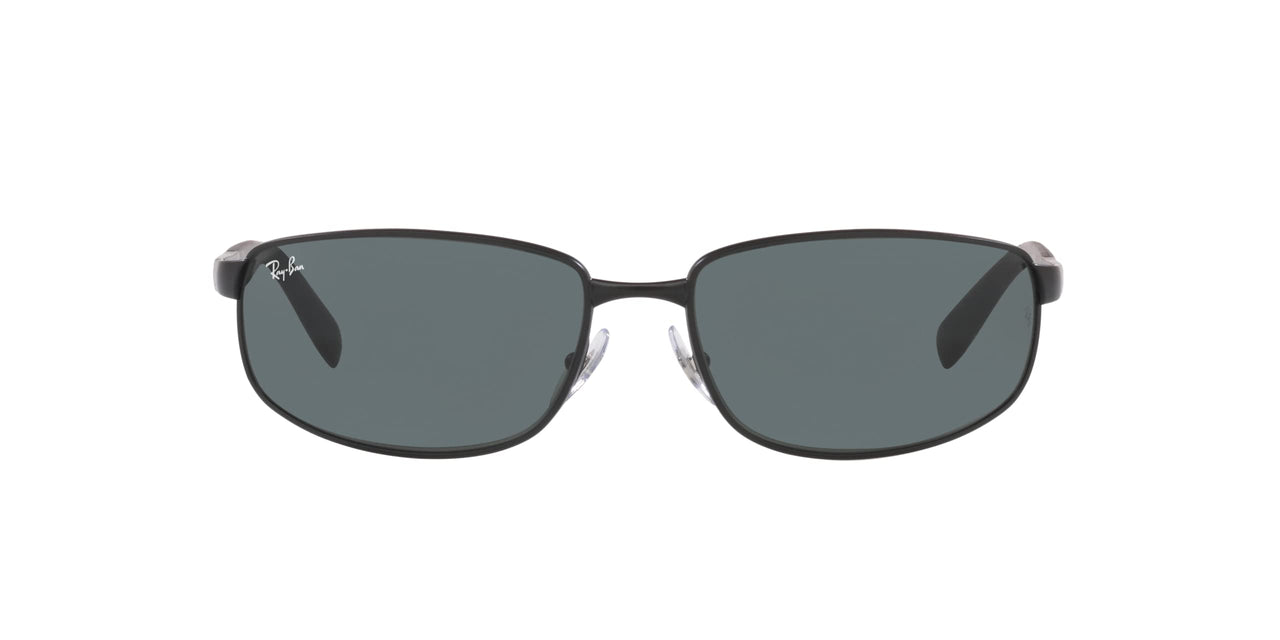 Ray-Ban Man Sunglasses Black Frame, Crystal Green Lenses, 61MM