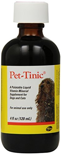 Thumbnail for Pfizer Animal Pet-Tinic Vitamin-Mineral Supplement for Dogs and Cats, 4-Ounce by Pfizer Animal