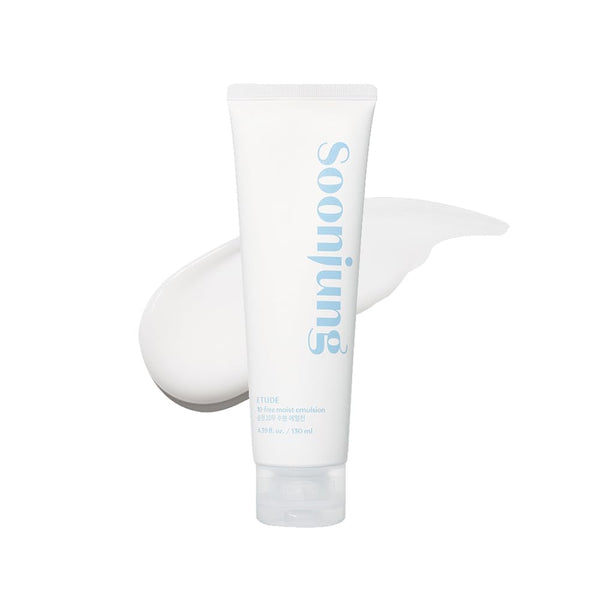 ETUDE SoonJung 10 Free Moist Emulsion, Face Moisturizer, Non-Sticky Lotion for Sensitive Skin, pH Balanced Formula, Panthenol, Madecassoside, Korean Skin Care, Beauty (4.39 Fl Oz)