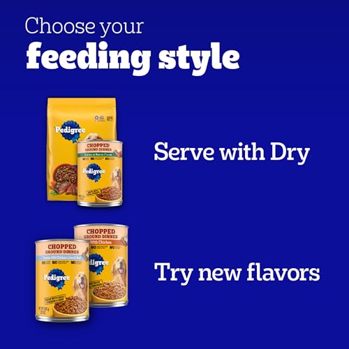 Pedigree Wet Dog Food, Choice Cuts Adult Canned Dog Food Variety Pack, 13.2 oz. Cans, 12 Count