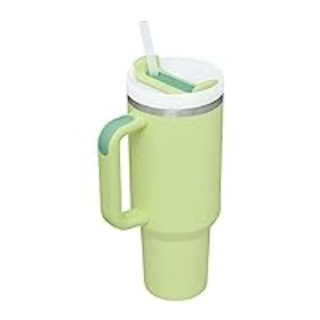 Stanley Quencher H2.0 Tumbler with Handle and Straw 40 oz | Flowstate 3-Position Lid | Cup Holder Compatible for Travel | Insulated Stainless Steel Cup | BPA-Free | Citron