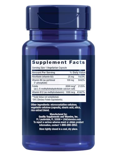 Life Extension Homocysteine Resist Vegetarian Capsules, 60 Count