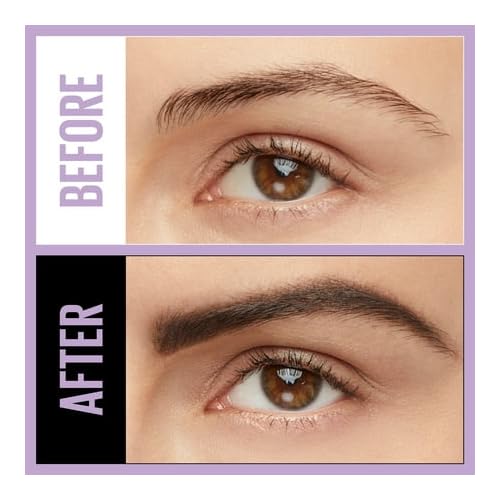 Maybelline Express Brow Ultra Slim Eyebrow Makeup, Brow Pencil with Precision Tip and Spoolie for Defined Eyebrows, Taupe (Packaging May Vary)