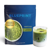 Thumbnail for Blueprint Bryan Johnson Matcha Ceremonial Grade Green Tea Powder – 30mg L-Theanine - 3rd Party Tested - Antioxidant- Cognitive Support (30 Servings)