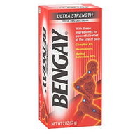 Thumbnail for Bengay Ultra Strength Topical Pain Relief Cream, Non-Greasy Analgesic for Minor Arthritis, Muscle, Joint, and Back Pain, Camphor, Menthol & Methyl Salicylate, 2 oz Packaging May Vary (Pack of 2)