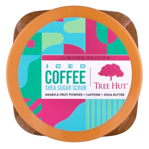 Tree Hut Iced Coffee Shea Sugar Exfoliating & Hydrating Body Scrub, 18 oz