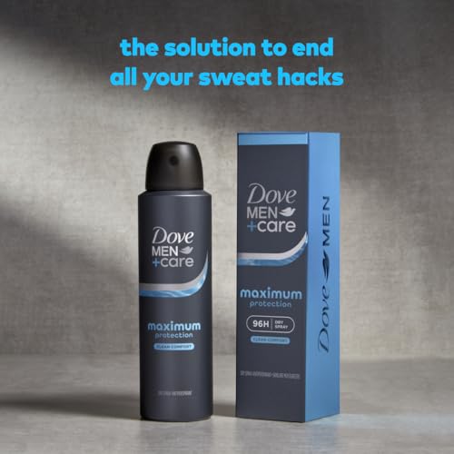 Dove Men+Care Anti-Perspirant Spray Clean Comfort Maximum Sweat Protection 96-Hour Comfort 3.8 oz