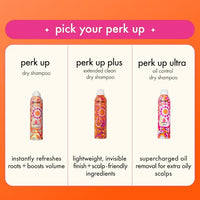 Thumbnail for amika perk up plus extended clean dry shampoo, 9.5oz | revitalizes roots + boosts time between washes with no residue or build up | for all hair types