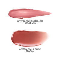 Thumbnail for Nars Mini Afterglow Liquid Blush & Lip Shine Duo, Dolce Vita, Aragon, 2 Piece