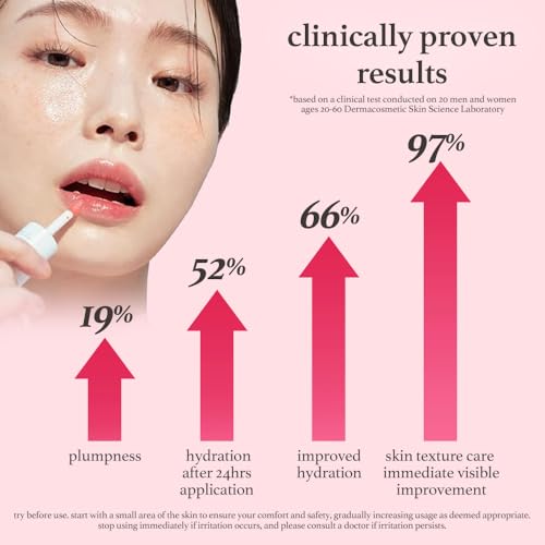 NOONI Korean Vegan Appleseed Lip Oil - Appleberry Jumbo | Long-Lasting, Moisturizing, Plumping, Revitalizing for Dry Lips, Waterproof, No Peel Off, Hydrating, 0.30 Fl Oz