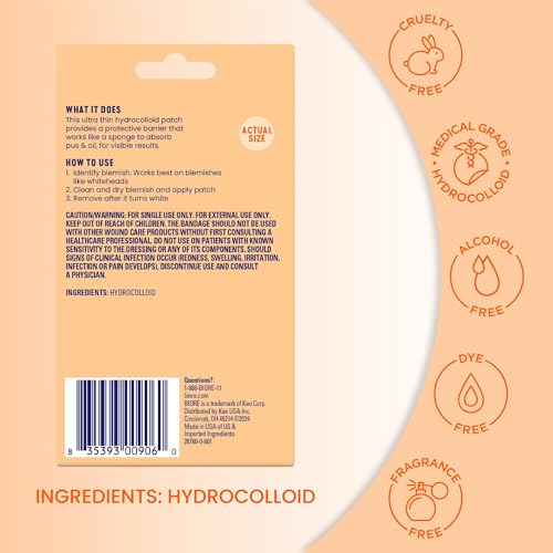 Bioré Pimple Patches, Cover & Conquer Blemish Patch, Medical Grade Ultra-Thin Hydrocolloid for Covering Zits and Blemishes, HSA/FSA Approved, 30 Count