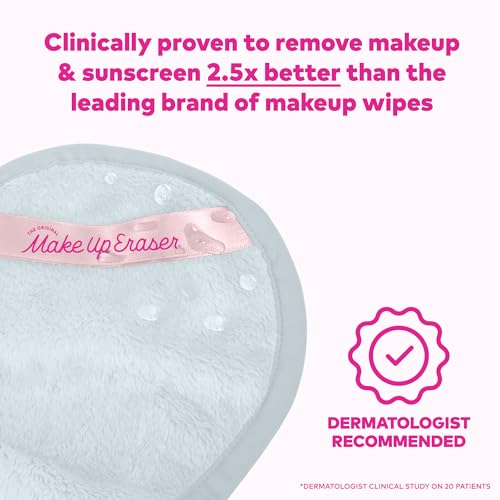 The Original MakeUp Eraser PRO, Effortlessly Remove All Makeup Using Only Water, Including Waterproof Mascara, Eyeliner, Foundation, Lipstick, Sunscreen, and More! Cool Gray, 1ct.