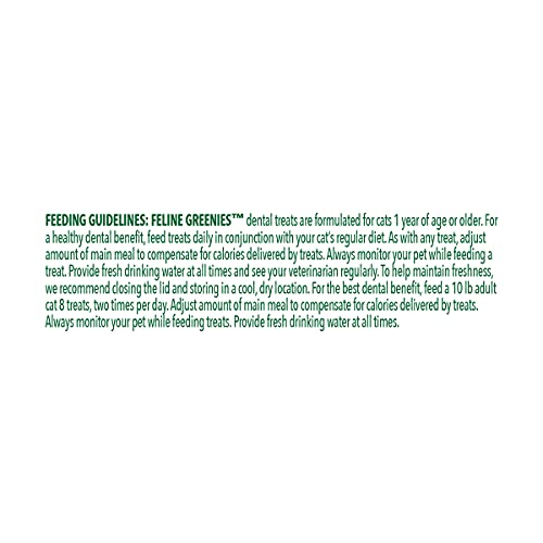 Greenies Cat Treats, Veterinarian-Recommended Adult Natural Dental Cat Treats, Tempting Tuna Flavor, 2.1 oz. Pack