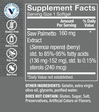 Thumbnail for The Vitamin Shoppe Saw Palmetto Extract 160mg, Supplement for Prostate Health - Easy to Swallow Softgels (100 Softgels)