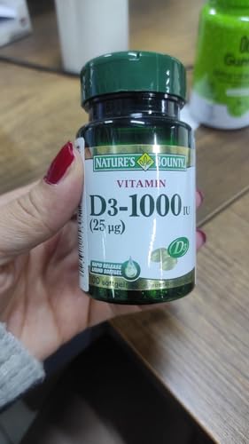 Nature's Bounty Vitamin D3 1000 100 mg Soft Gels, 120 Count