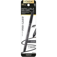 Thumbnail for L'Oreal Paris Makeup Infallible Pro-Last Pencil Eyeliner, Waterproof and Smudge-Resistant, Glides on Easily to Create any Look, Grey, 0.042 oz.