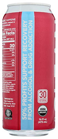 Thumbnail for Clean Cause, Yerba Mate Energy Drink, Raspberry, 16 oz (Pack of 2)