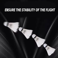 Thumbnail for ZHENAN 12-Pack Advanced Goose Feather Badminton Shuttlecocks with Great Stability and Durability,Indoor Outdoor Sports Hight Speed Training Badminton Birdies Balls