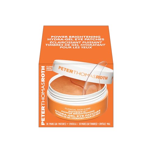 Peter Thomas Roth | Potent-C™ Power Brightening Hydra-Gel Eye Patches | Eye Mask Patches for Under-Eye Bags and Fine Lines | Brightens The Look of Dark Circles