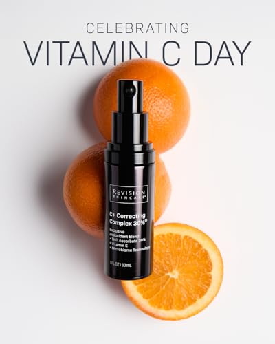 Revision Skincare C+ Correcting Complex 30%, Anti Aging Antioxidant Blend with Vitamin C, Supports Healthy Skin, 1 fl oz
