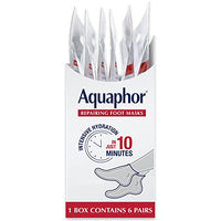Thumbnail for Aquaphor Repairing Foot Masks, Moisturizing Socks for Dry Feet, Hydrating Foot Care Treatment with Avocado Oil and Shea Butter, Pack of 6