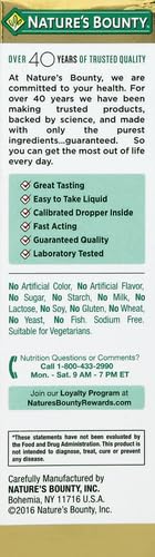 Thumbnail for Nature's Bounty Vitamin B12 5000 Mcg Sublingual Liquid, Cardiovascular Health & Cellular Energy Support, 2 Fl Oz (1 Count)