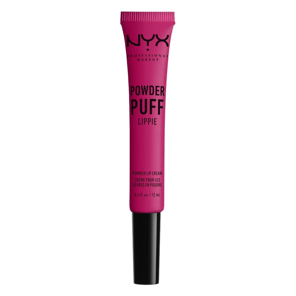 NYX PROFESSIONAL MAKEUP Powder Puff Lippie Lip Cream, Liquid Lipstick - Teenage Dream (Hot Pink)