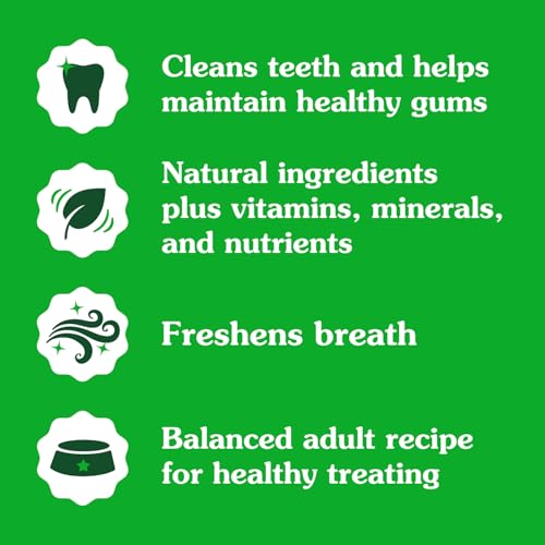 Greenies Veterinarian-Recommended Adult Natural Dental Dog Treats Regular Size, Dog Dental Chews, Original Flavor, 27 oz. Pack, 27 Count