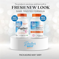 Thumbnail for Doctor's Best PepZin GI, Zinc-L-Carnosine Complex, Non-GMO, Vegan, Gluten Free, Soy Free, Digestive Support, 120 Veggie Caps