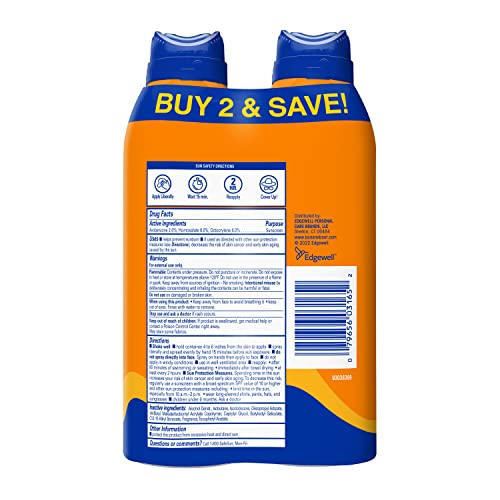 Banana Boat Sport Ultra SPF 30 Sunscreen Spray | Banana Boat Sunscreen Spray SPF 30, Water Resistant, Oxybenzone Free, 6oz each Twin Pack