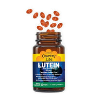 Thumbnail for Country Life Lutein 20 mg Supplement - Certified Gluten-Free - Eye Health Support with Lutein and Zeaxanthin - Reduces Eye Strain from Screens - No Yeast, Corn, Wheat, Milk - 60 Softgels