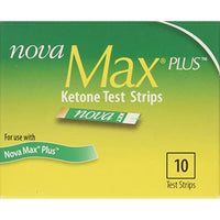 Thumbnail for Nova Max Plus Ketone Test Strips 10 Count, (40 Total)