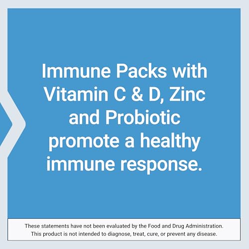 Life Extension - Immune Packs with Vitamin C & D, Zinc and Probiotic (30 Packs)