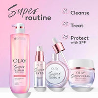 Thumbnail for Olay Super Serum - Glow Serum for Face - Activated Niacinamide, Vitamin C & E, Collagen Peptide, AHA - 5-in-1 Benefits - Brightens, Hydrates, Smooths, Firms, Evens Tone, Proactive Anti-Aging, 1.0 Oz