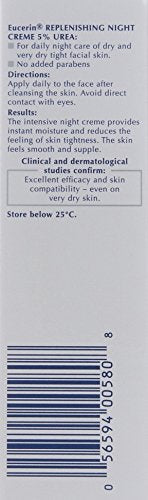Thumbnail for Eucerin Replenishing Skin Relief Face Cream (with 5% Urea) (50ml, Dermatalogical Skincare, Fragrance Free) by Eucerin